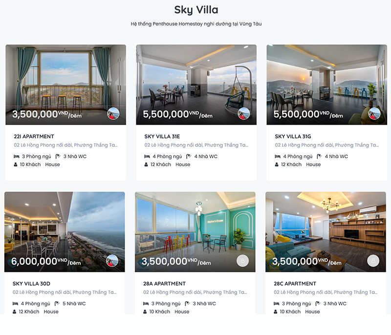 sky villa vũng tàu