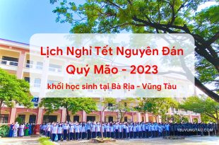 lịch nghỉ tết nguyên đán học sinh Bà Rịa Vũng Tàu 2023
